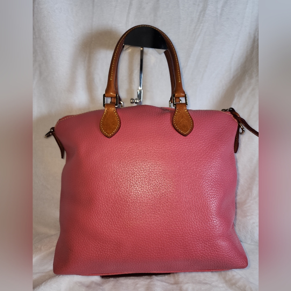 Dooney & Bourke Pink Satchel Hand Bag With Shoulder Strap - Picture 3 of 5